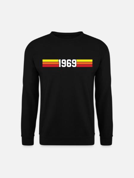Retro 1969 t-shirt 69 vintage 1969 - Unisex Pullover - Schwarz