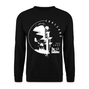 Le Parrain Film De Mafia Don Corleone Logo - Sweat-shirt Unisexe - noir - Devant - Alina (178cm) & Michal (187cm)