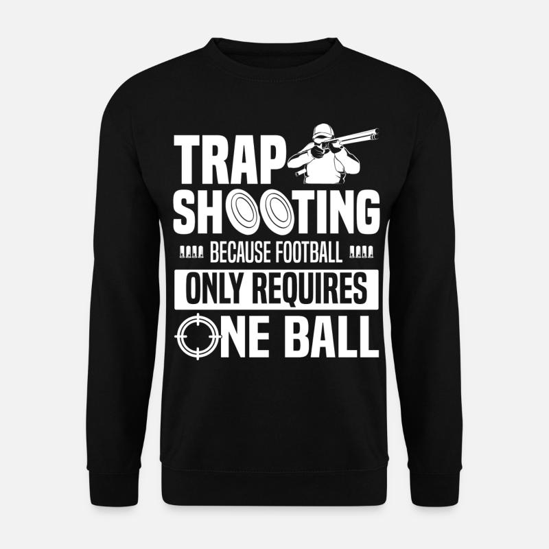 Trapschießen - Unisex Pullover - Schwarz