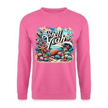 Coquille oui - Sweat-shirt Unisexe - rose - Devant