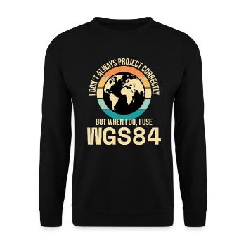 GIS-Kartierung Analyse von Geodaten Kartografie - Unisex Pullover - Schwarz - Vorne - Alina (178cm) & Michal (187cm)