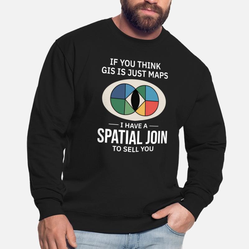 GIS Spatial Join Map Datenanalyse Unisex Pullover