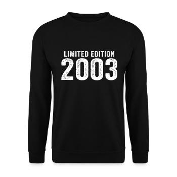 t-shirt Limited Edition 2003 made in 2003 - Unisex Pullover - Schwarz - Vorne - Alina (178cm) & Michal (187cm)