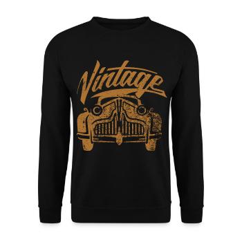 Car engine gift idea - Unisex Sweatshirt - black - Front - Alina (178cm) & Michal (187cm)