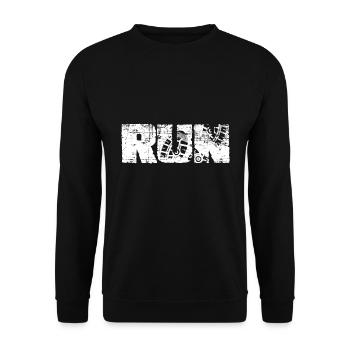 sportif - Sweat-shirt Unisexe - noir - Devant - Alina (178cm) & Michal (187cm)