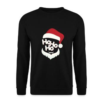 Weihnachten - Unisex Pullover - Schwarz - Vorne - Alina (178cm) & Michal (187cm)