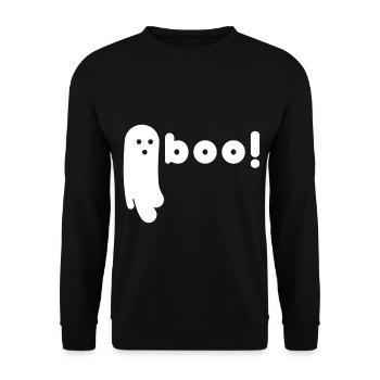 Halloween - Unisex Pullover - Schwarz - Vorne - Alina (178cm) & Michal (187cm)