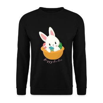 Easter - Unisex Sweatshirt - black - Front - Alina (178cm) & Michal (187cm)