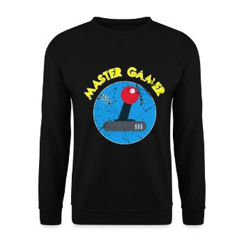 Gamer - Unisex Sweatshirt - black - Front - Alina (178cm) & Michal (187cm)