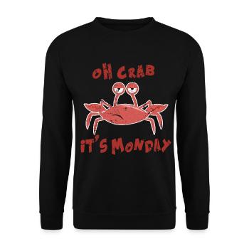 Spruch Sprüche lustig Geschenkidee - Unisex Pullover - Schwarz - Vorne - Alina (178cm) & Michal (187cm)