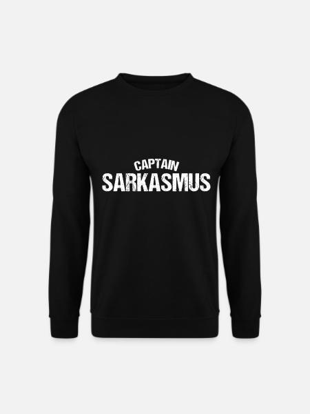 Captain Sarkasmus - Unisex Pullover - Schwarz