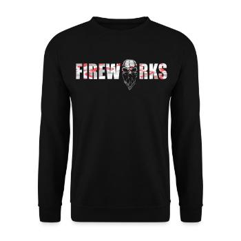 fireworks 12 silvester böller pyro vuurwerk skull - Unisex Sweatshirt - black - Front - Alina (178cm) & Michal (187cm)