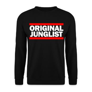 Original Junglist OLD SKOOL - Unisex Sweatshirt - black - Front - Alina (178cm) & Michal (187cm)