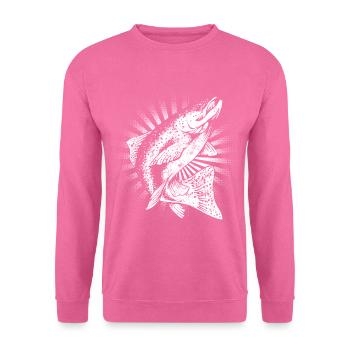 Truite - Sweat-shirt Unisexe - rose - Devant