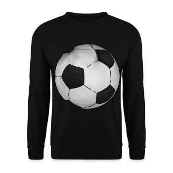 Football Sticker Classic - Unisex Sweatshirt - black - Front - Alina (178cm) & Michal (187cm)
