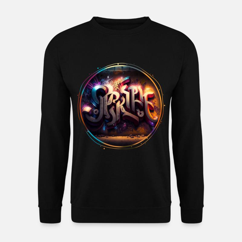 "Light" Graffiti Theme 3 - Unisex Sweatshirt - black