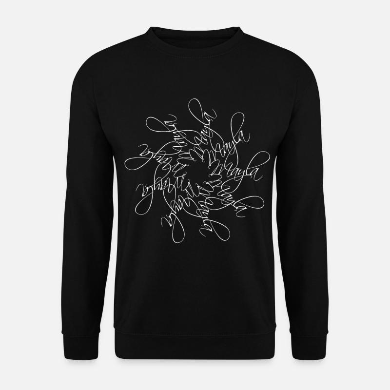 Mayla Nom Nom Mandala - Sweat-shirt Unisexe - noir