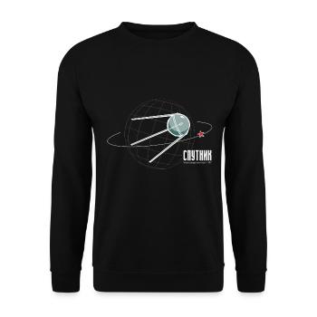 Spoutnik! - Sweat-shirt Unisexe - noir - Devant - Alina (178cm) & Michal (187cm)