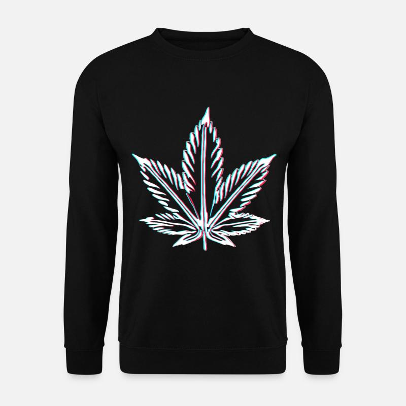 Feuille de cannabis Ganja - Sweat-shirt Unisexe - noir
