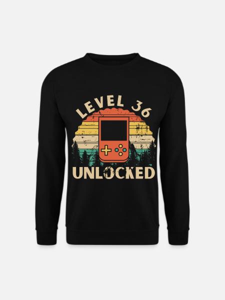 Level 36 Unlocked - Unisex Sweatshirt - black