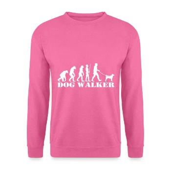 Appenzeller Dogs Walking Evolution Gift - Unisex Sweatshirt - pink - Front