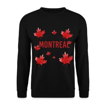 Montreal - Unisex Sweatshirt - black - Front - Alina (178cm) & Michal (187cm)