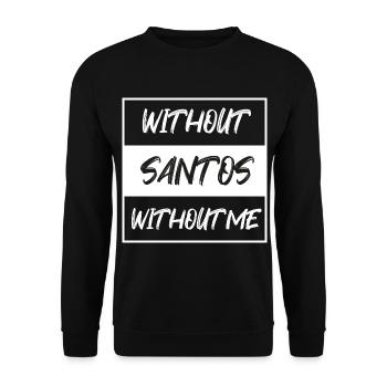 santos - Unisex Sweatshirt - black - Front - Alina (178cm) & Michal (187cm)