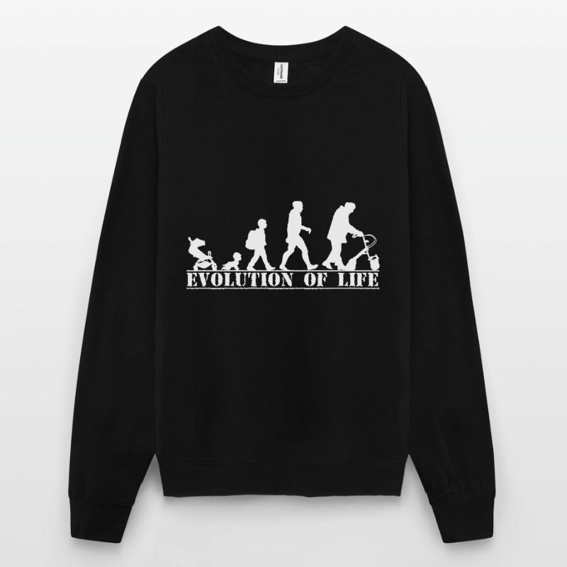 Rentner Opa Rollator Rente Evolution Geschenk Unisex Pullover