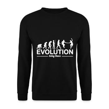 Swing Tanz Tanzen Evolution Geschenk Paare Tänzer - Unisex Pullover - Schwarz - Vorne - Alina (178cm) & Michal (187cm)