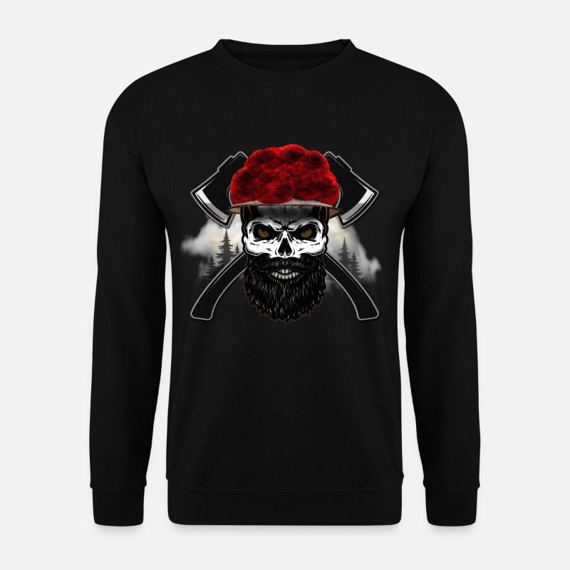 Black Forest Axt Tobera Skull - Unisex Pullover - Schwarz