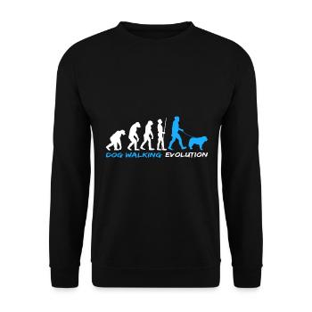 Pastore Maremmano Gassi Evolution gift idea - Unisex Sweatshirt - black - Front - Alina (178cm) & Michal (187cm)