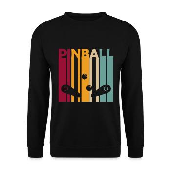 Flipper flipper flipper rétro vintage - Sweat-shirt Unisexe - noir - Devant - Alina (178cm) & Michal (187cm)