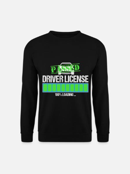 Auto Führerschein Bestanden Fahrprüfung geladen - Unisex Pullover - Schwarz