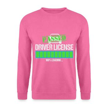 Permis de conduire réussi - Sweat-shirt Unisexe - rose - Devant