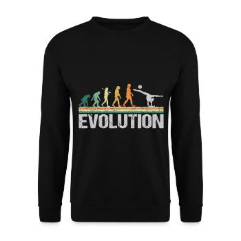 Gymnastique rythmique Evolution Retro Funny - Sweat-shirt Unisexe - noir - Devant - Alina (178cm) & Michal (187cm)
