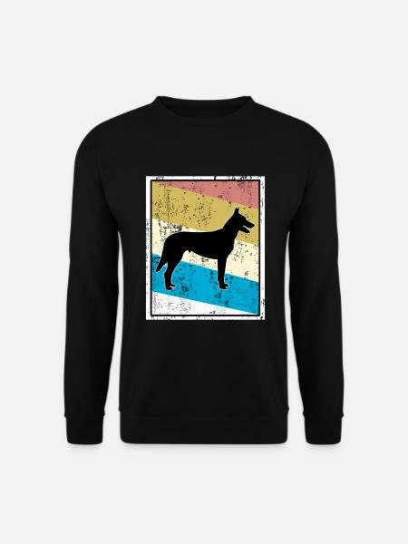 Hollandse Herder Dogs Vintage Retro - Unisex Sweatshirt - black