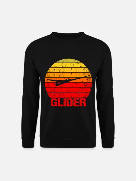 Glider Glider Glider Sun Retro - Unisex Sweatshirt - black