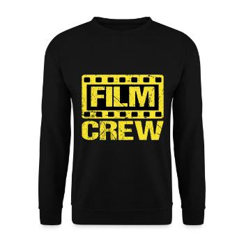Film Crew Produktion Team für Filmemacher - Unisex Pullover - Schwarz - Vorne - Alina (178cm) & Michal (187cm)