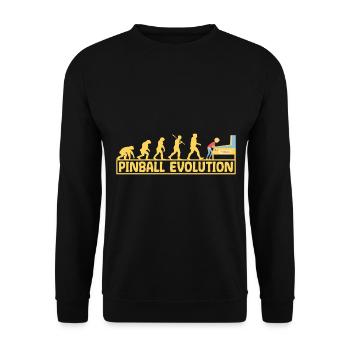 Flipper flipper évolution drôle - Sweat-shirt Unisexe - noir - Devant - Alina (178cm) & Michal (187cm)
