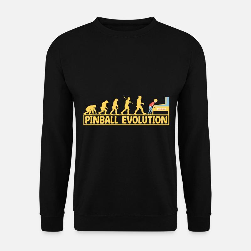 Pinball Flippern Flipperautomat Evolution Lustig - Unisex Pullover - Schwarz