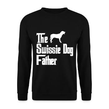 Grand chien de montagne suisse chiens père papa - Sweat-shirt Unisexe - noir - Devant - Alina (178cm) & Michal (187cm)