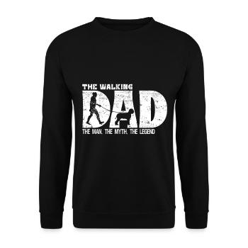 Lagotto Romagnolo The Walking Dad pour les maîtres - Sweat-shirt Unisexe - noir - Devant - Alina (178cm) & Michal (187cm)