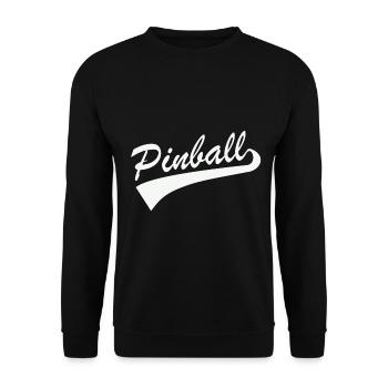 Lettrage de flipper flippern flipper - Sweat-shirt Unisexe - noir - Devant - Alina (178cm) & Michal (187cm)