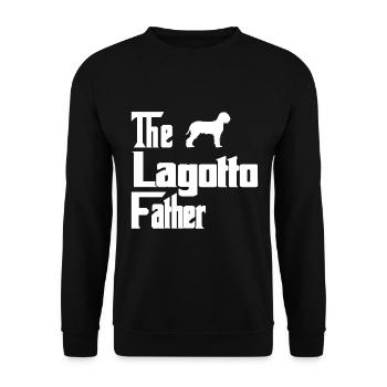 Lagotto Romagnolo Père Père Papa pour maître - Sweat-shirt Unisexe - noir - Devant - Alina (178cm) & Michal (187cm)
