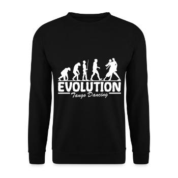 Tango danse évolution de la danse drôle pour couple de danse - Sweat-shirt Unisexe - noir - Devant - Alina (178cm) & Michal (187cm)