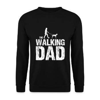 Podenco Canario The Walking Papa sort pour Herchen - Sweat-shirt Unisexe - noir - Devant - Alina (178cm) & Michal (187cm)