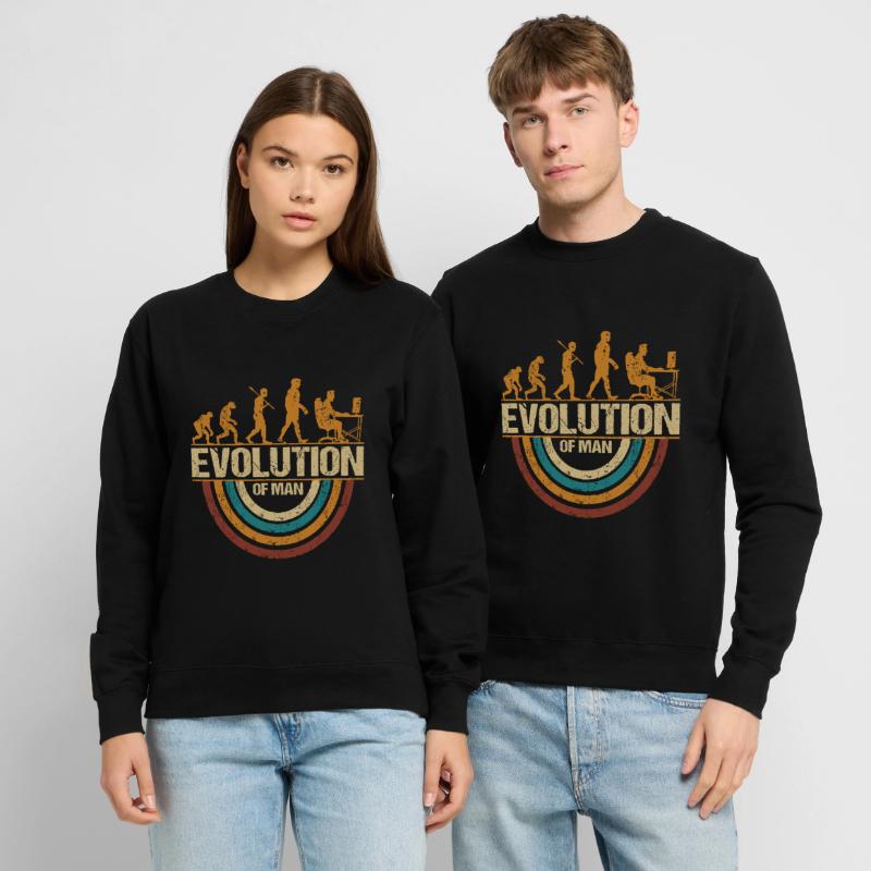 Programmateur Computerfreak Evolution Retro Sweat-shirt Unisexe