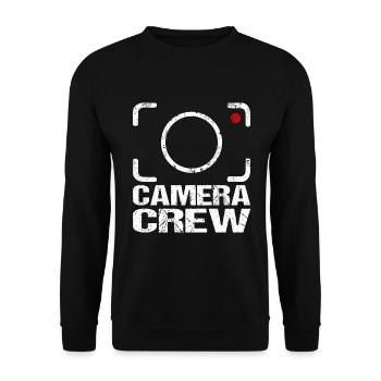 Camera Film Crew for Filmmaker Cameraman - Unisex Sweatshirt - black - Front - Alina (178cm) & Michal (187cm)