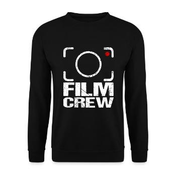 Film Crew Camera Team for Cameraman Filmmaker - Unisex Sweatshirt - black - Front - Alina (178cm) & Michal (187cm)