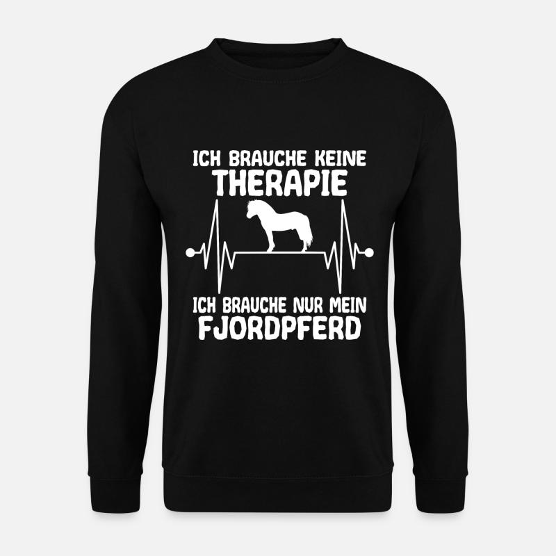 Fjordpferd Herzschlag - Unisex Pullover - Schwarz